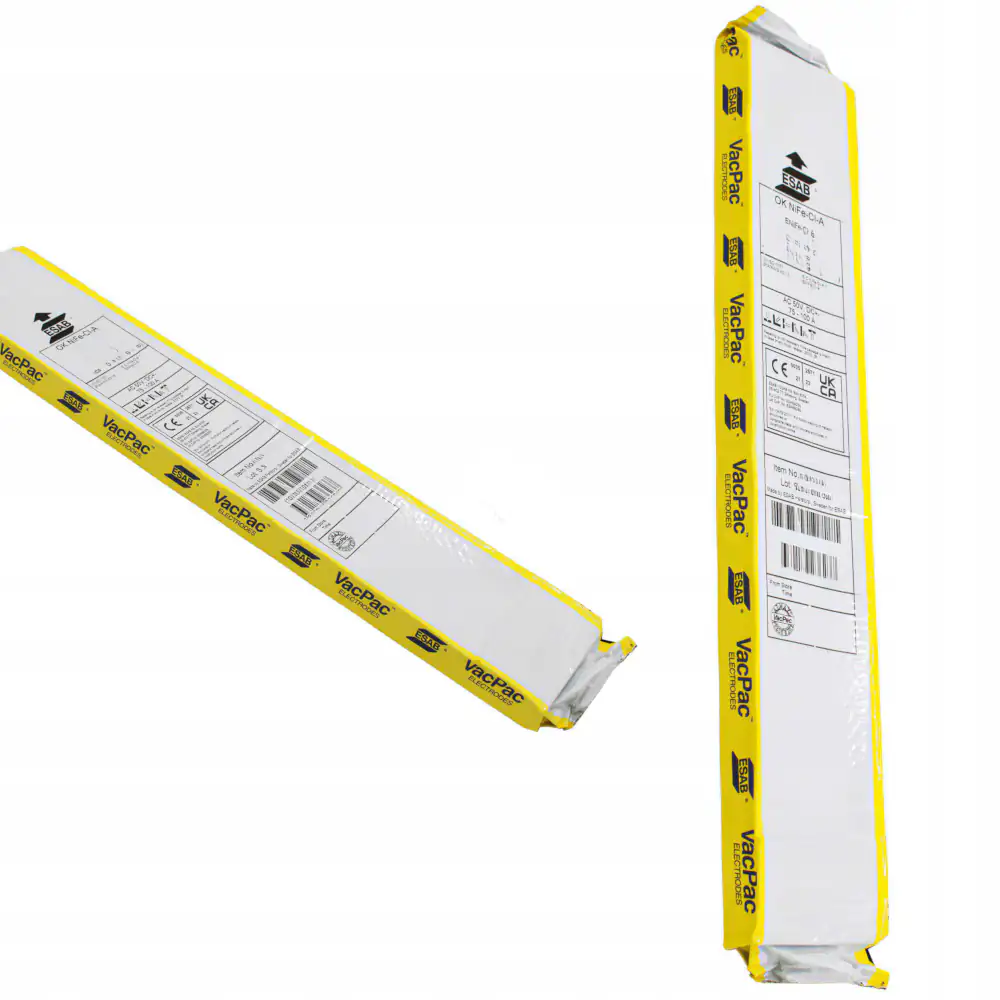 Elektroda zasadowa wysokowytrzymała ESAB OK 75.75 o średnicy 4.0 mm i długości 450 mm, opakowanie 3.8 kg.