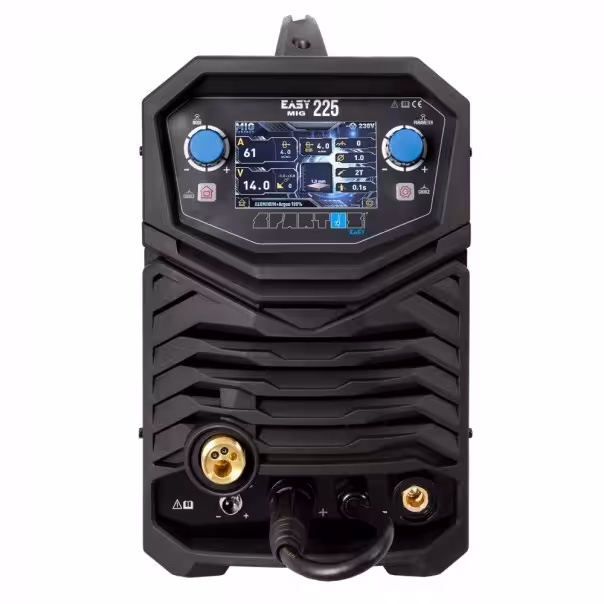 EasyMIG 225 pakiet Z WYŚWIETLACZEM LCD MIG MAG MMA TIG zmiana biegunowości
