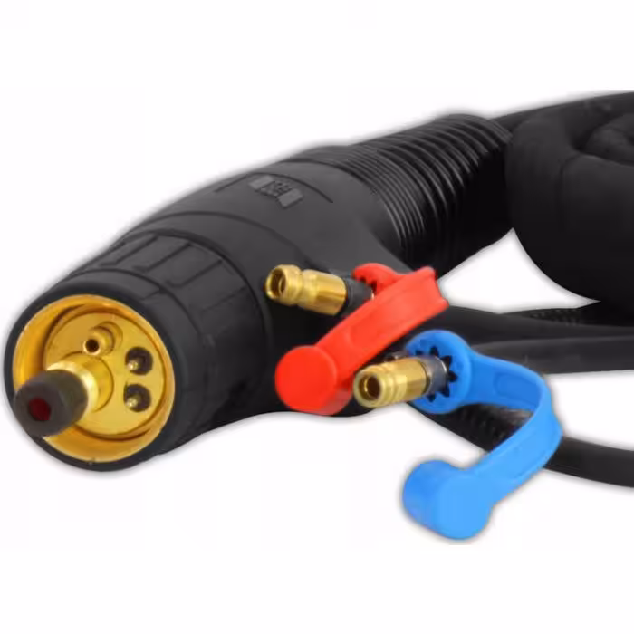 Uchwyt Welding torch ESAB MXL 511 /5m EURO złącze EURO ze stykami sprężynowymi chłodzony cieczą. do spawania półautomatycznego MIG/MAG