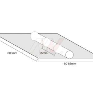 Podkładka ceramiczna okrągła fi. 12mm L-600 SPARTUS /NW090-00-012 ( opak. 90szt )