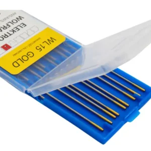 Złota elektroda wolframowa TIG WL15 2.4mm 175mm SPARTUS lantanowa lantanowa do stali i aluminium SP15RE24 opakowanie 10 sztuk