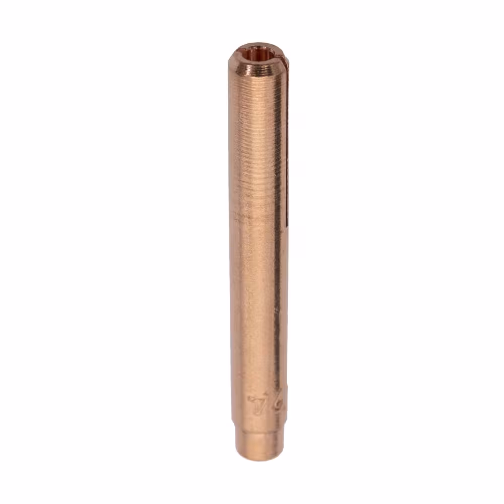Tulejka zaciskowa 2,4 mm do dużej soczewki gazowej TIG 9/20, długość 40 mm, miedziana tulejka do palnika spawalniczego.