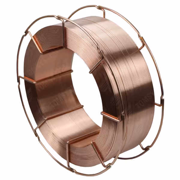 Drut spawalniczy MIG/MAG SG2 CSJ 50 o średnicy 1.2 mm, szpula metalowa K300, waga 15 kg, klasyfikacja G3Si1 ER70S-6.