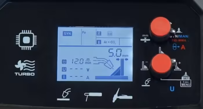 Spawarka MIGOMAT 3w1 Ideal Tecnomig 205 Synergia LCD MIG 200 MMA TIG DC - obrazek 4