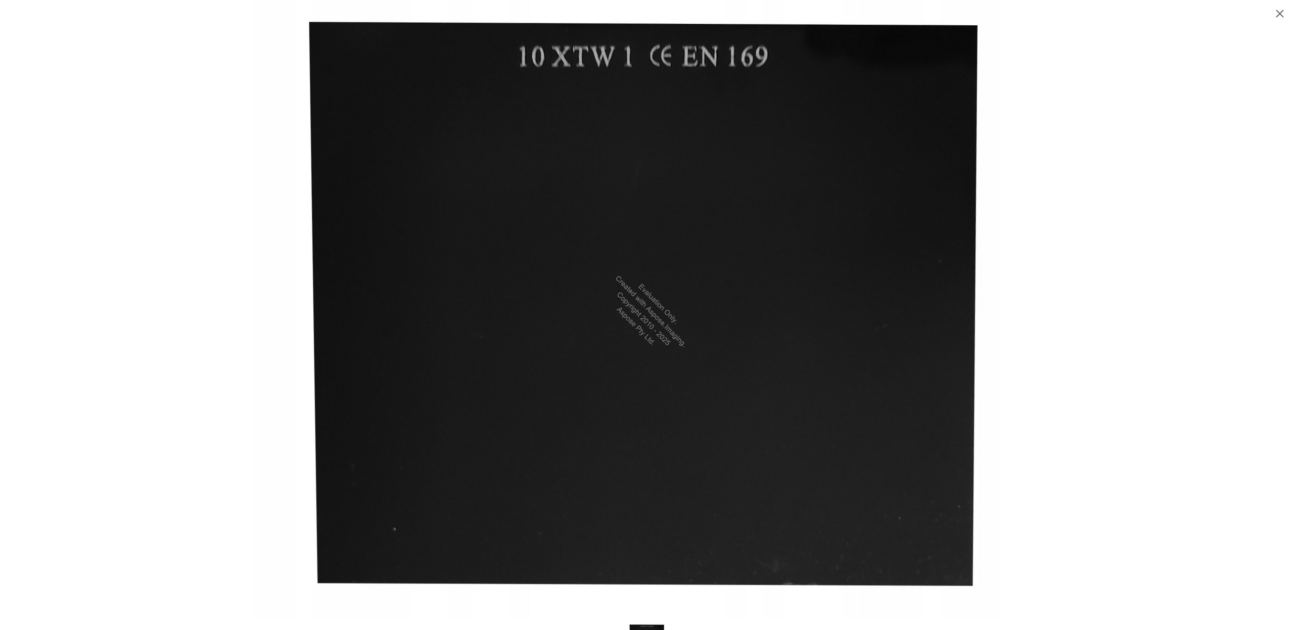 Szkło ochronne spawalnicze DIN 10 (90x110mm)