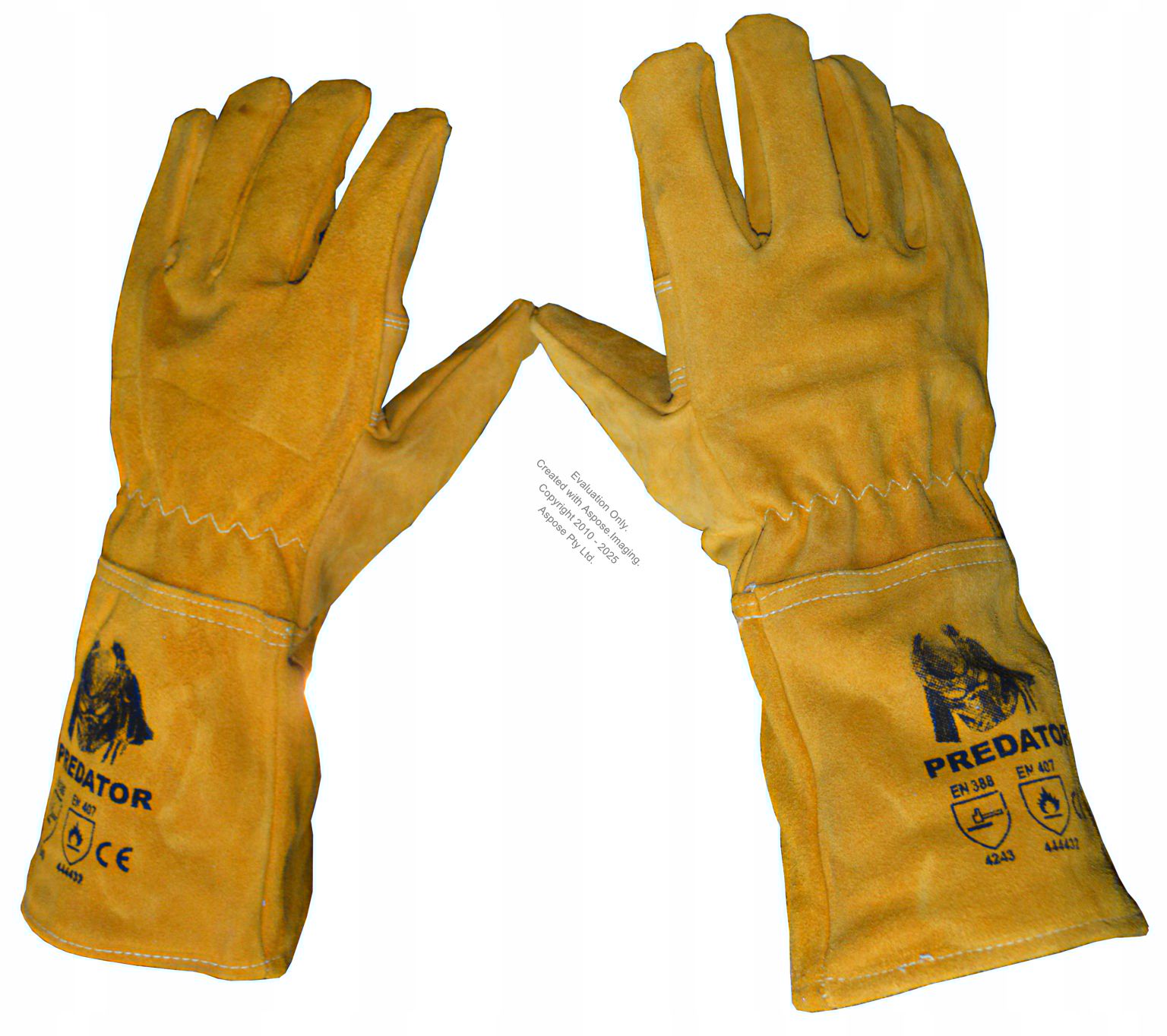 Rękawice spawalnicze skórzane HEAVY DUTY PREDATOR NORDIC GLOVES nici Kevlar rozm. 10
