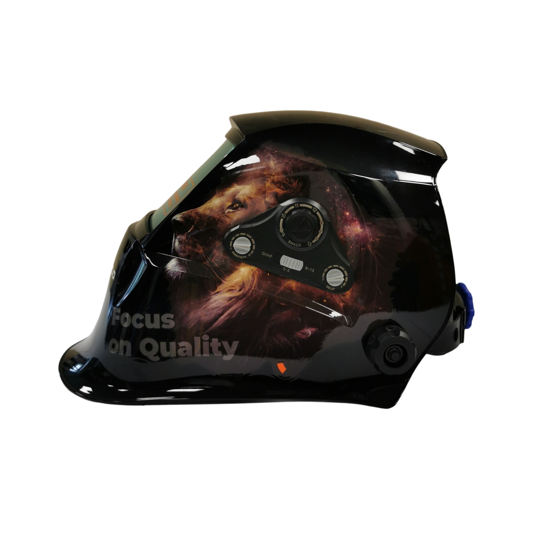 Przyłbica spawalnicza automatyczna TYSWELD Black Lion 201H/ADF-400H TS.600 - obrazek 2