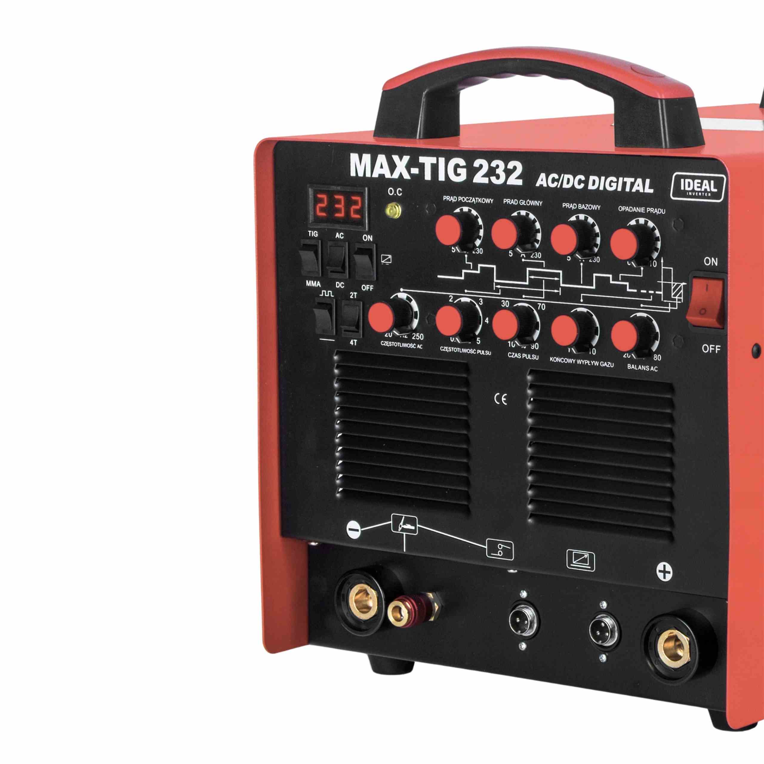 SPAWARKA INWERTOROWA INWERTER IDEAL MAX-TIG 232 AC/DC DIGITAL + reduktor - obrazek 2