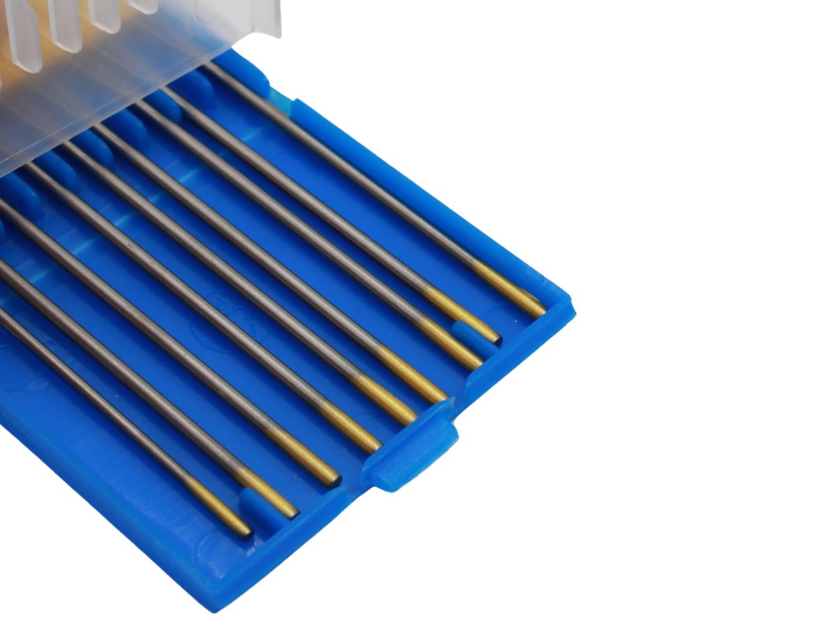 Elektroda wolframowa TIG WL15 fi 2.0mm 175mm złota (1,5% lantanowa) SPARTUS opakowanie 10 szt. / SP15RE20