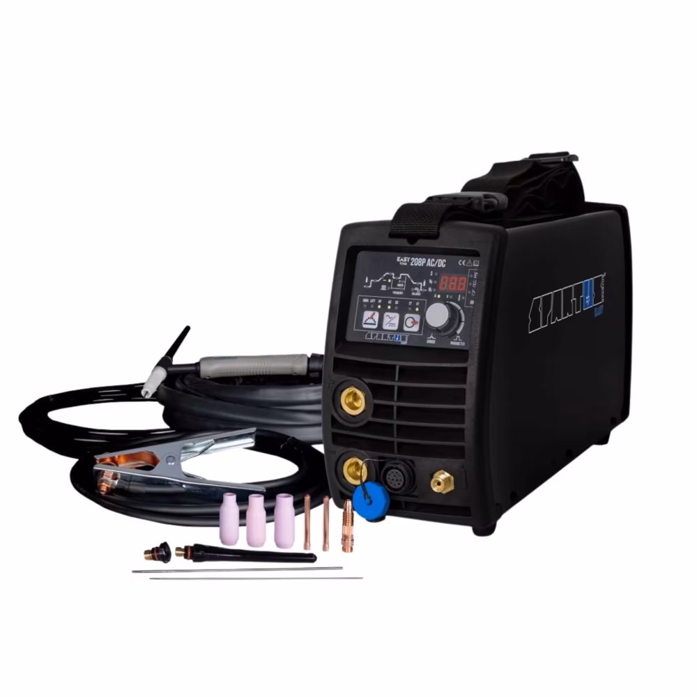 Spawarka TIG AC/DC SPARTUS EasyTIG 208P AC/DC PULS 200A HF widok z przodu