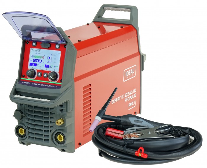 Spawarka inwertorowa IDEAL EXPERT TIG 222 AC/DC MMA PULSE LCD Pro5 230V 200A