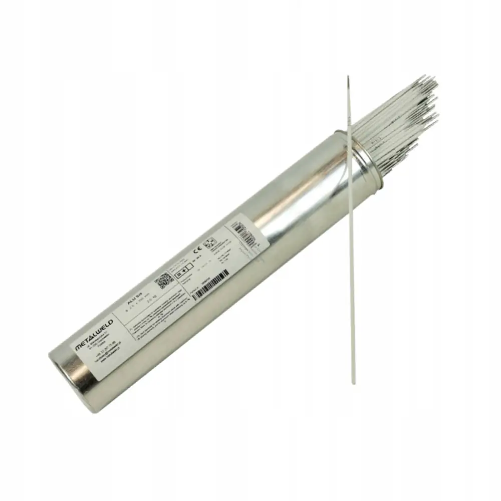 Elektroda otulona do aluminium Metalweld ALU SI5 o średnicy 3.2 mm i długości 350 mm, opakowanie 2 kg (AlSi5).