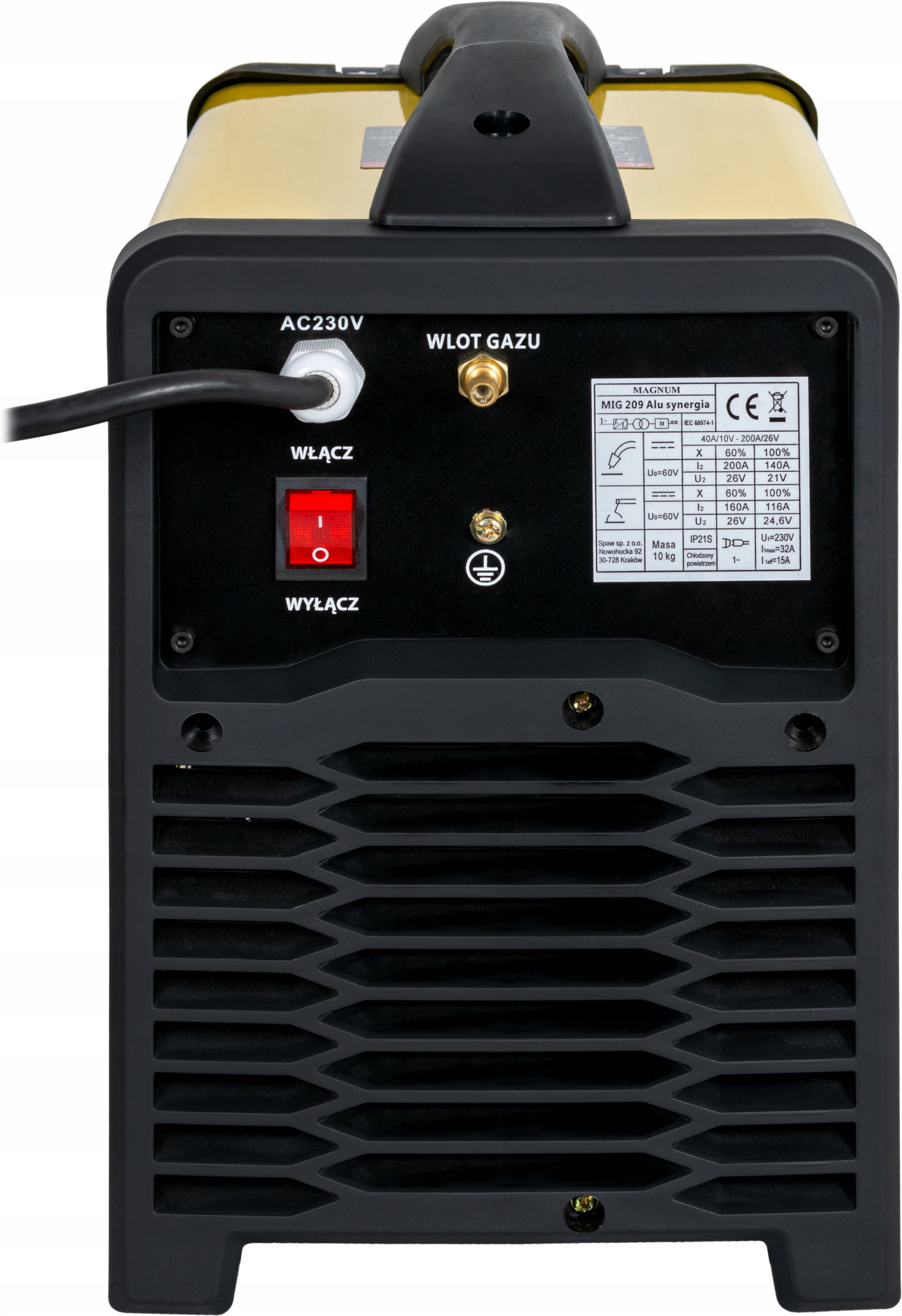 SPAWARKA MIGOMAT 3w1 Magnum MIG 209 ALU SYNERGIA LCD MIG MAG MMA TIG Lift - obrazek 6