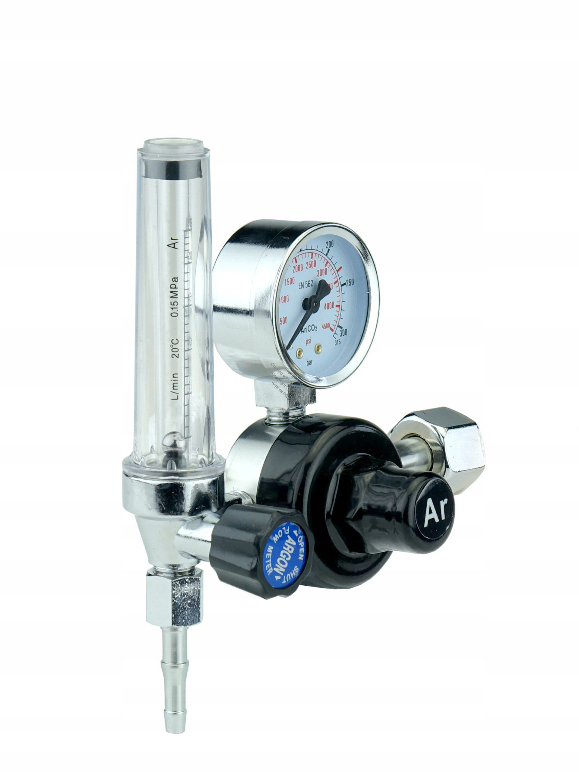 Reduktor butlowy Ar/CO2 z rotametrem IDEAL - 265400 - obrazek 3