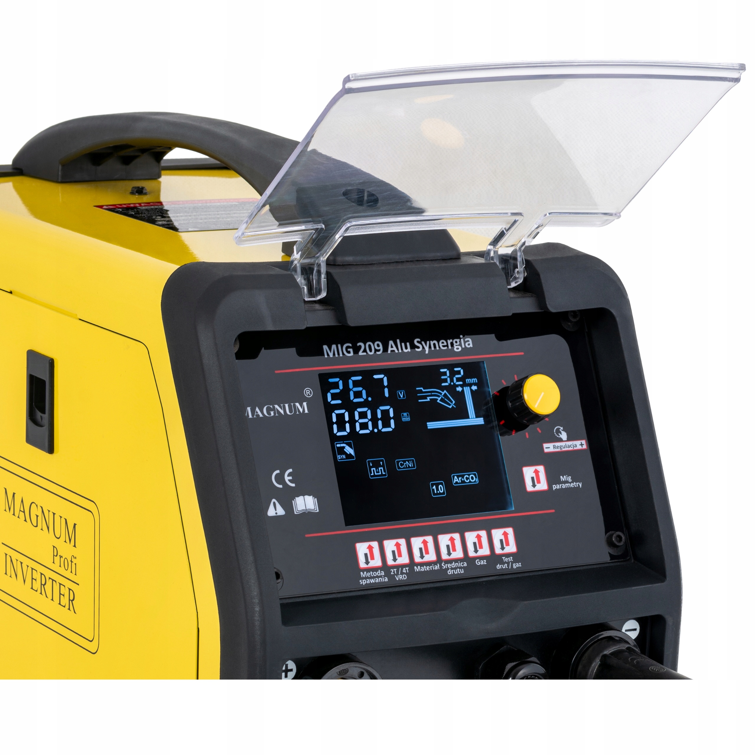SPAWARKA MIGOMAT 3w1 Magnum MIG 209 ALU SYNERGIA LCD MIG MAG MMA TIG Lift - obrazek 14