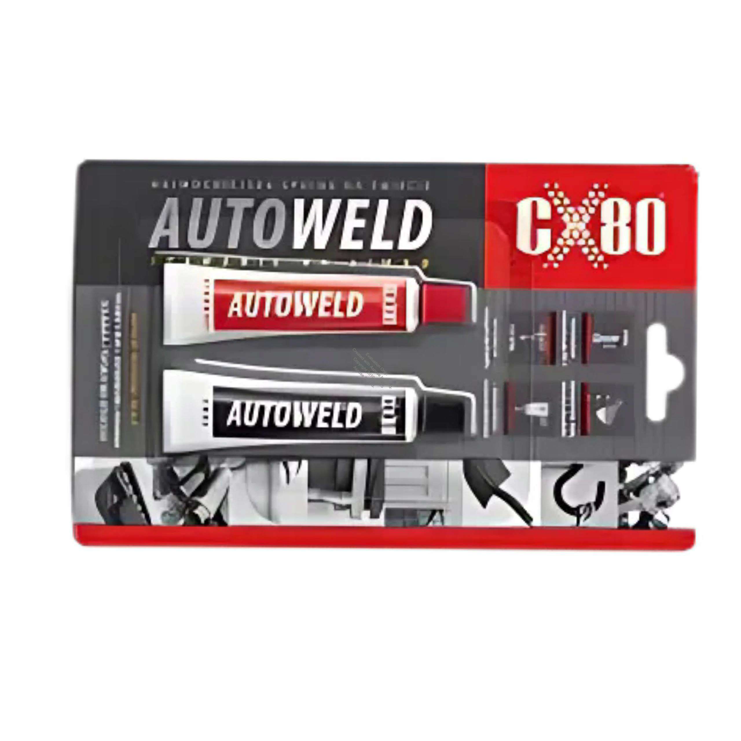 Klej epoksydowy AUTO WELD CX-80 spawanie na zimno 2x27g / 009