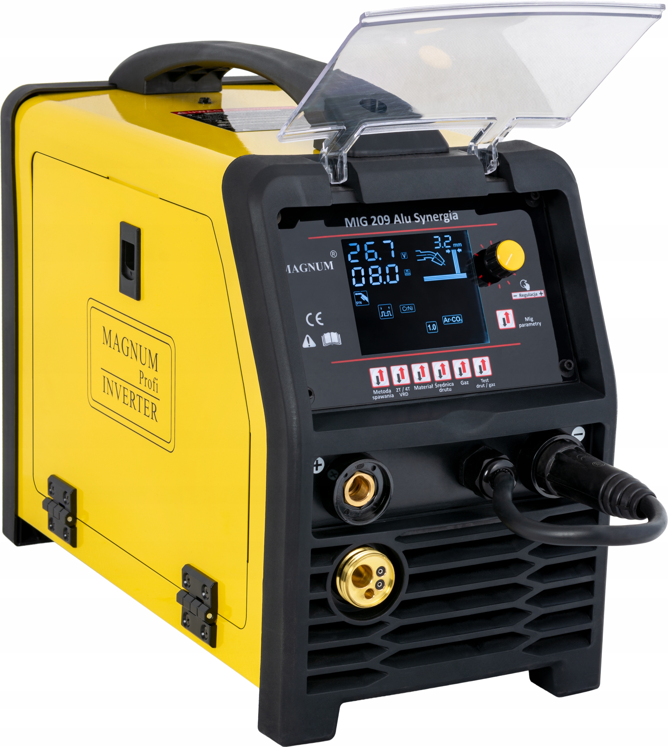 SPAWARKA MIGOMAT 3w1 Magnum MIG 209 ALU SYNERGIA LCD MIG MAG MMA TIG Lift - obrazek 4