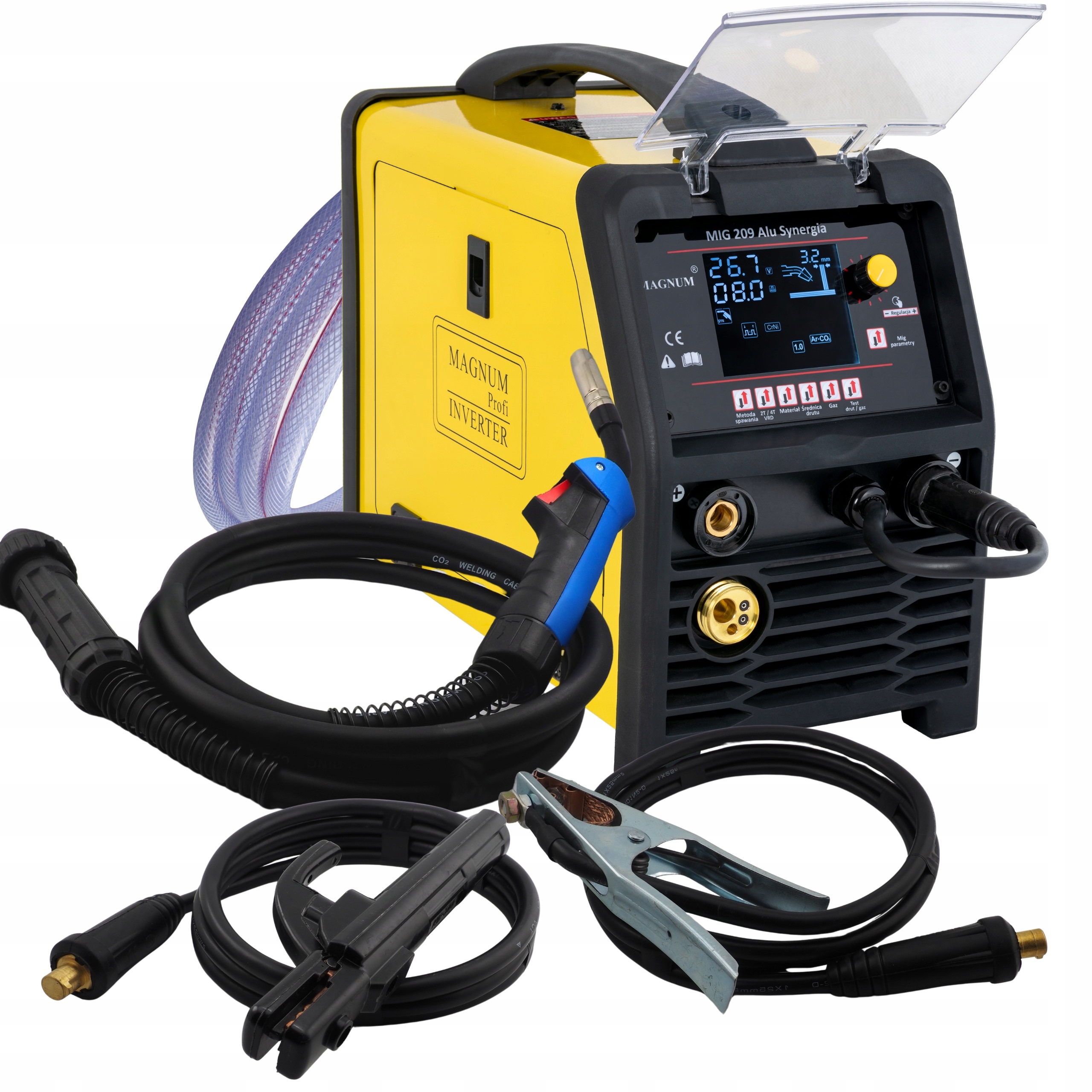 SPAWARKA MIGOMAT 3w1 Magnum MIG 209 ALU SYNERGIA LCD MIG MAG MMA TIG Lift - obrazek 2