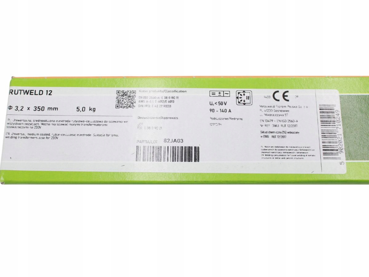 Elektroda rutylowa RUTWELD 12 śr. 3,2x350mm (5,0 kg) - obrazek 6
