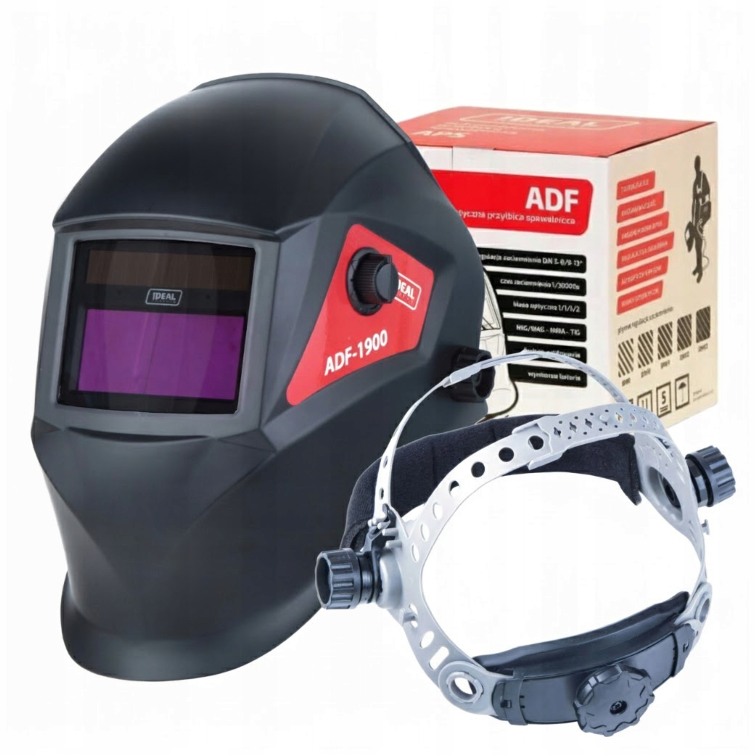 Spawarka MIGOMAT 2w1 Ideal Tecno Mig 200/2 PRO 230/400V MIG/MAG MMA FLUX zestaw + przyłbica - obrazek 3