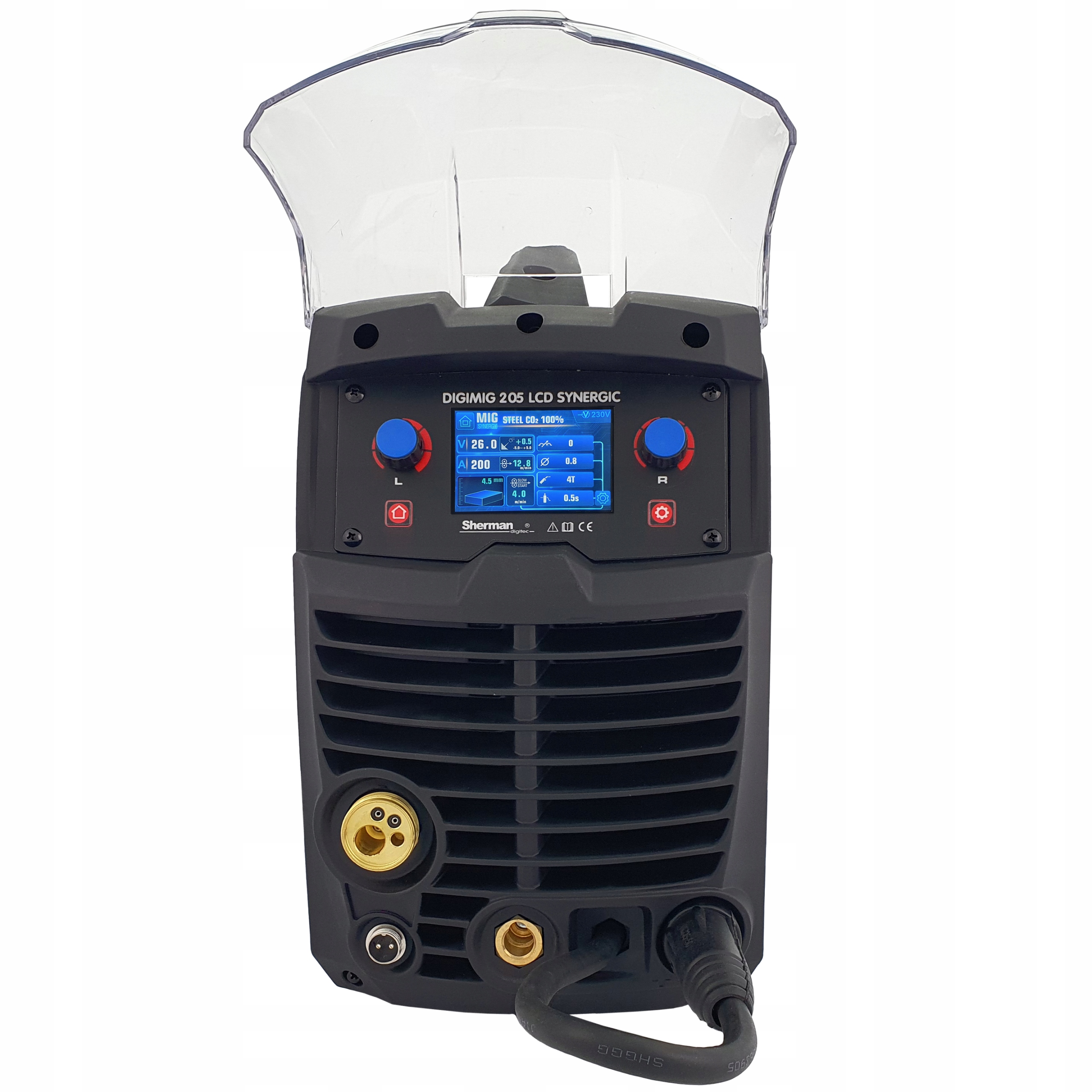 SPAWARKA migomat DIGIMIG 205 LCD SYNERGIC SHERMAN MIG MMA TIG 200A 230V - obrazek 11