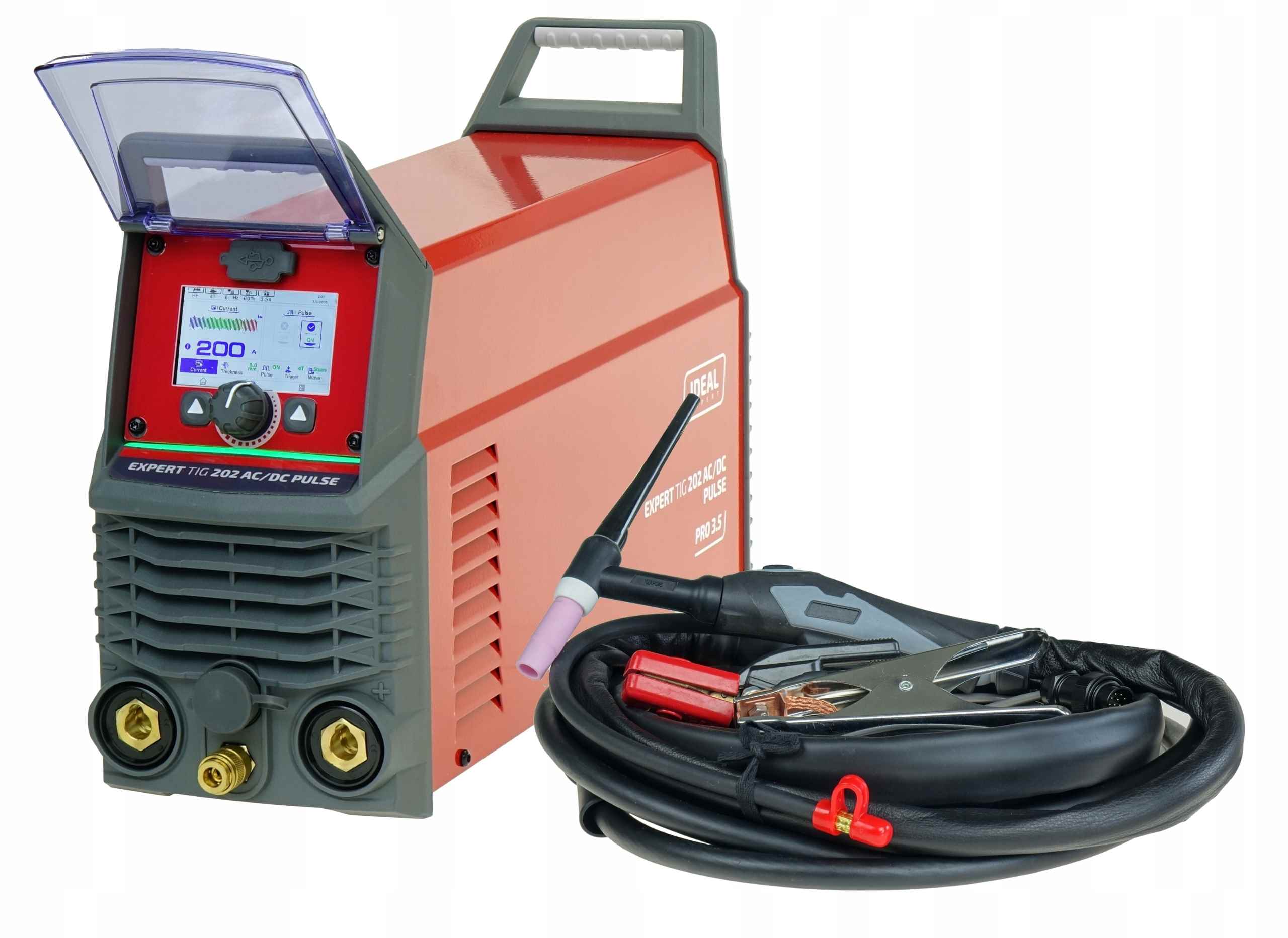 Spawarka INWERTOROWA TIG EXPERT 202 AC/DC PULSE IDEAL LCD HF MMA 230V IGBT