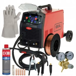 SPAWARKA migomat PRAKTIK MIG 200 SYNERGIC LED TIG LIFT FLUX MIG/MAG MMA