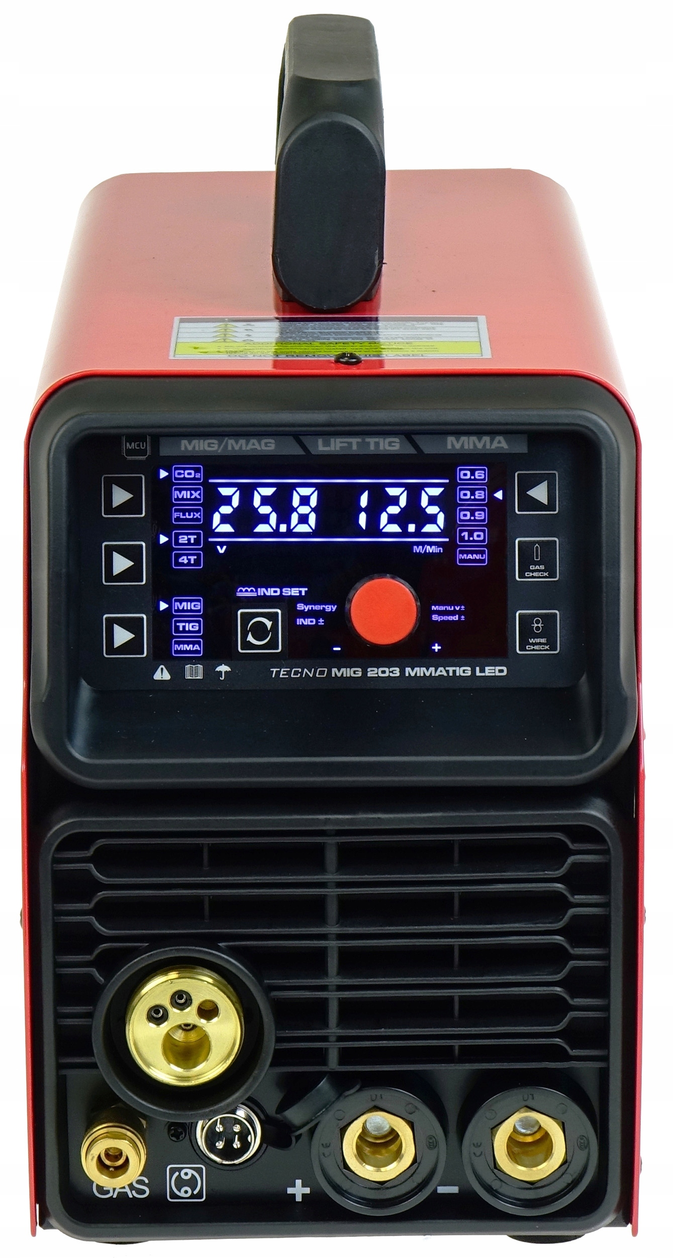Spawarka MIGOMAT 3w1 Ideal Tecnomig 203 Synergia LCD MIG 200 Amper zestaw - obrazek 9
