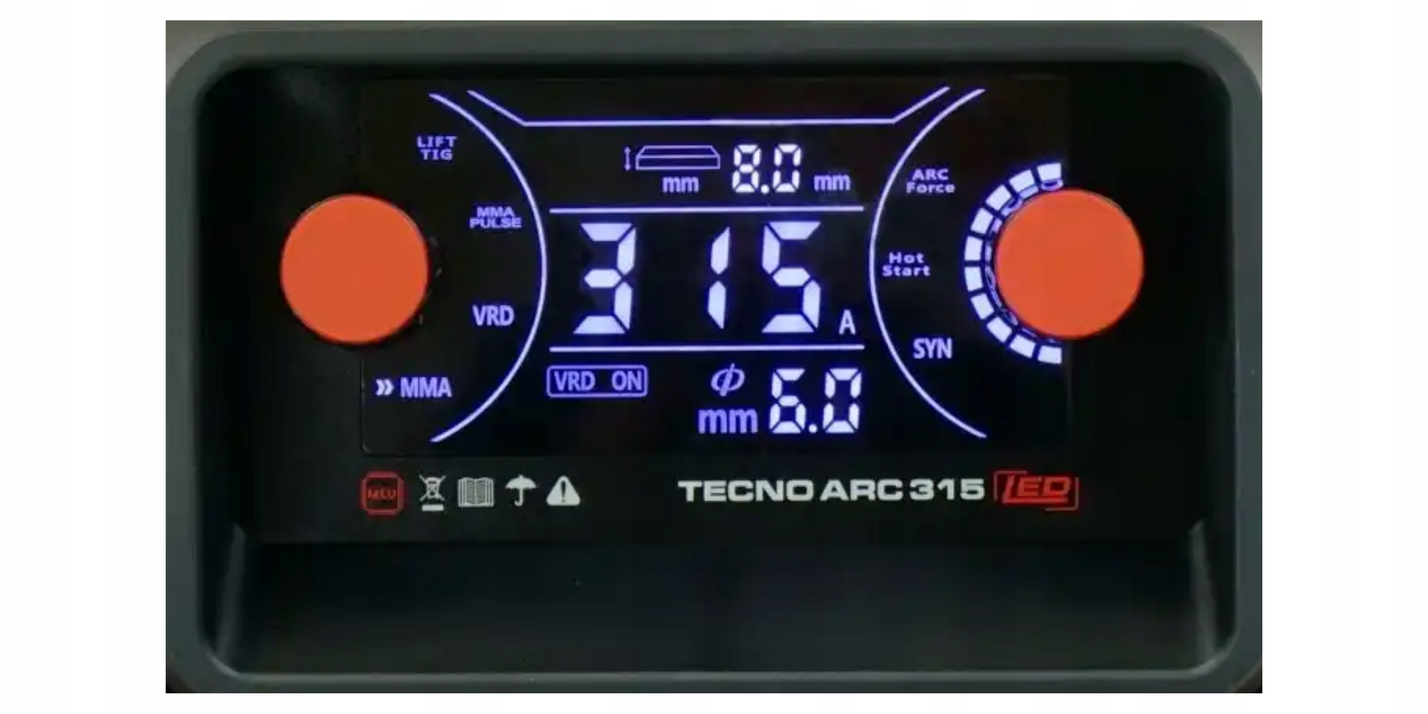 SPAWARKA INWENTOROWA MMA/TIG 315A 400V TECNO ARC 315 LED IDEAL - obrazek 12