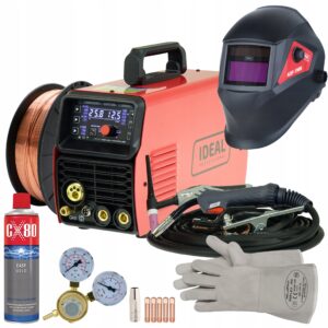 Spawarka MIGOMAT 3w1 Ideal Tecnomig 203 Synergia LCD MIG 200 Amper zestaw