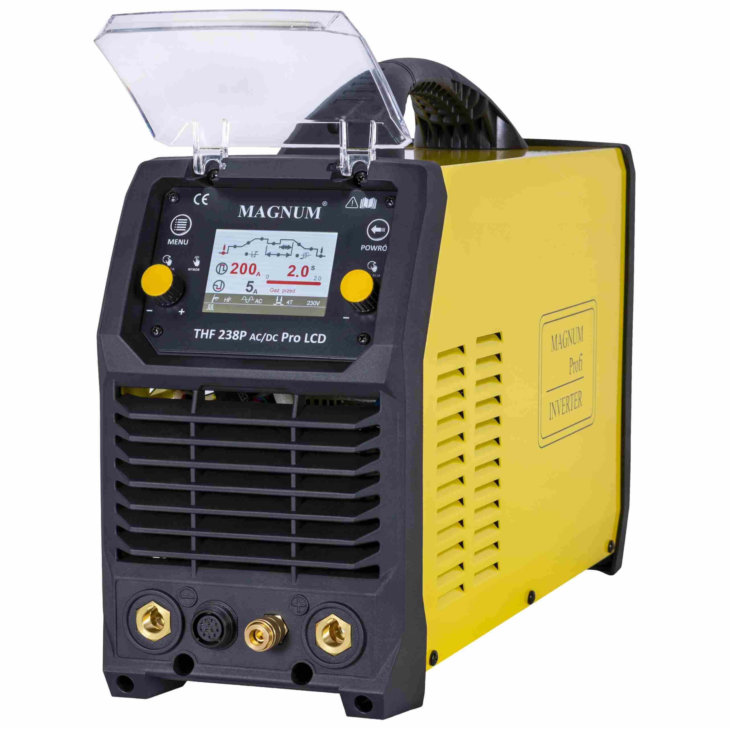 Spawarka INWERTOROWA TIG THF238P AC/DC PRO LCD MAGNUM TIG PULS MMA 200A LCD - obrazek 4