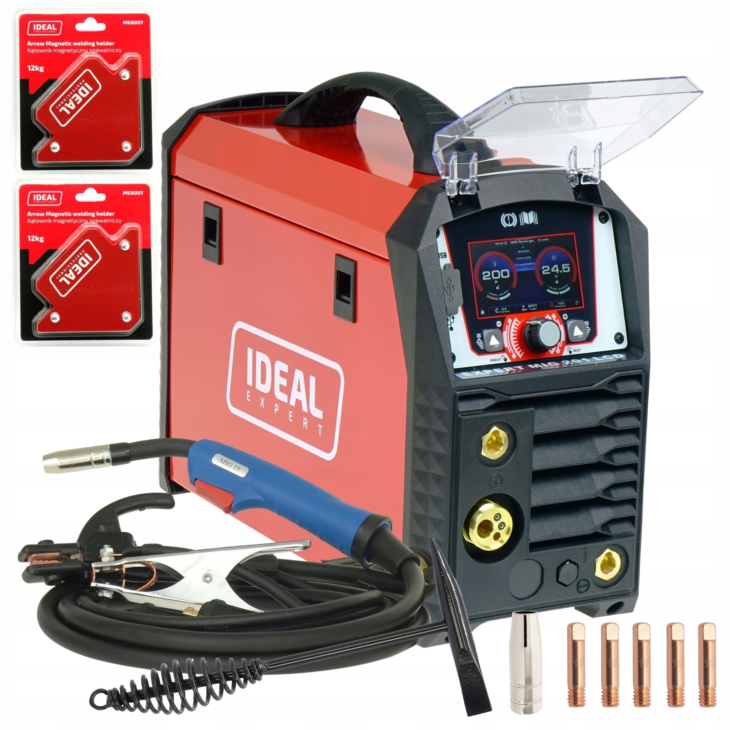 Spawarka MIGOMAT IDEAL Expert MIG 201 LCD Synergia MAG MMA TIG 200A 230V
