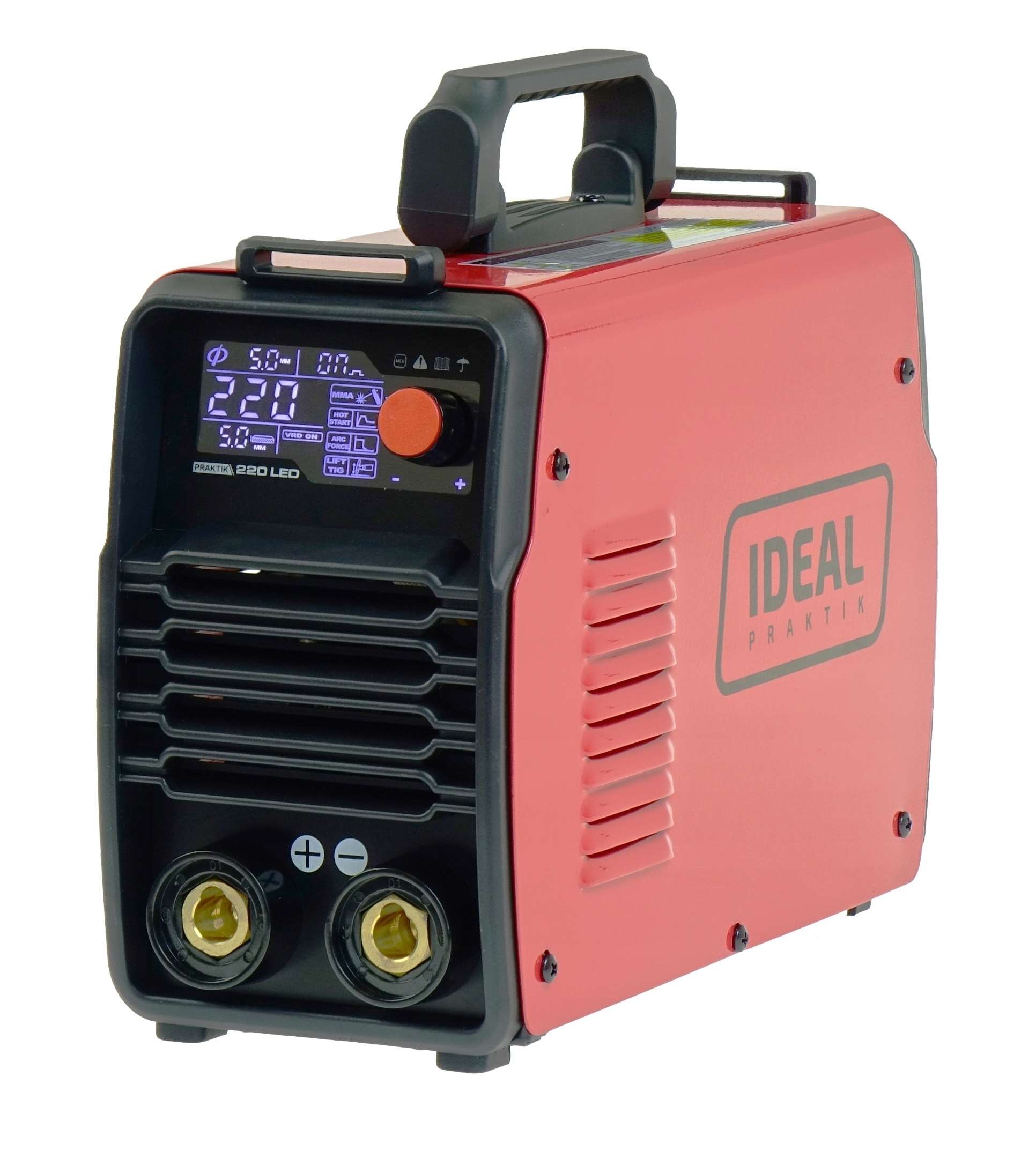 Spawarka Inwertorowa 2w1 MMA PRAKTIK 220 LED SYNERGY DC Elektroda Otulona - obrazek 7