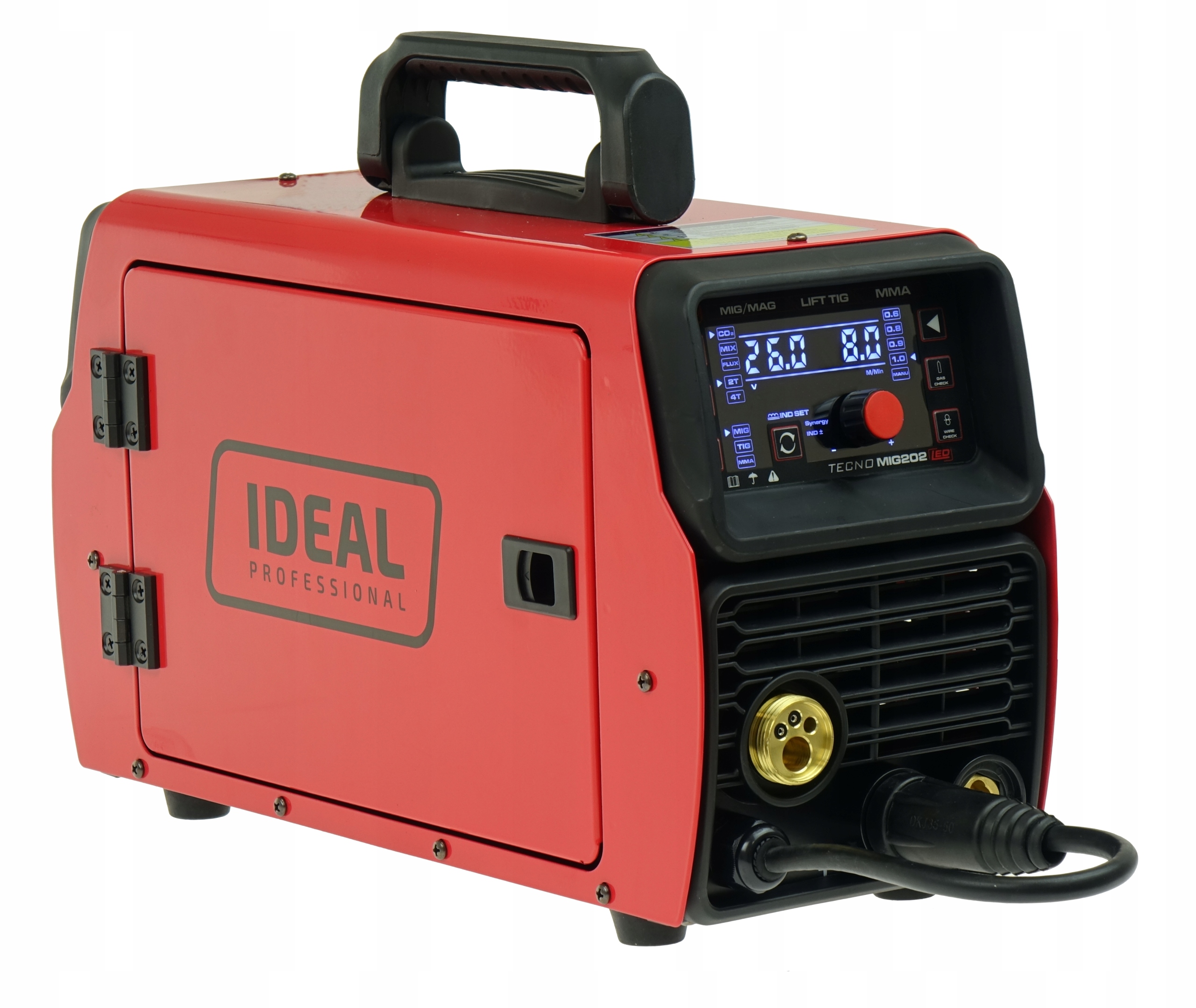 Spawarka MIGOMAT 3w1Ideal TecnoMig 202 Synergia LED MIG MMA TIG FLUX zestaw - obrazek 5
