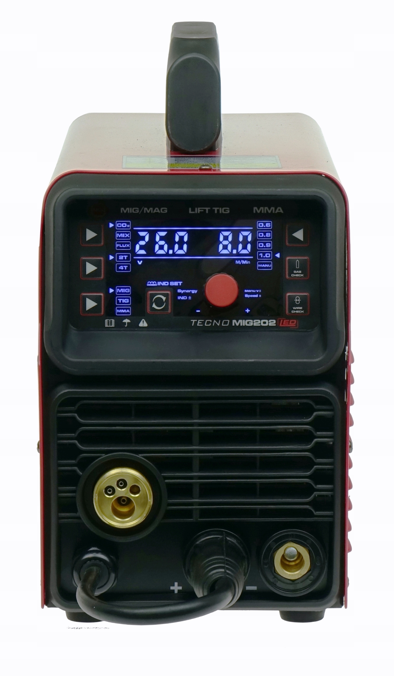 Spawarka MIGOMAT 3w1Ideal TecnoMig 202 Synergia LED MIG MMA TIG FLUX zestaw - obrazek 9