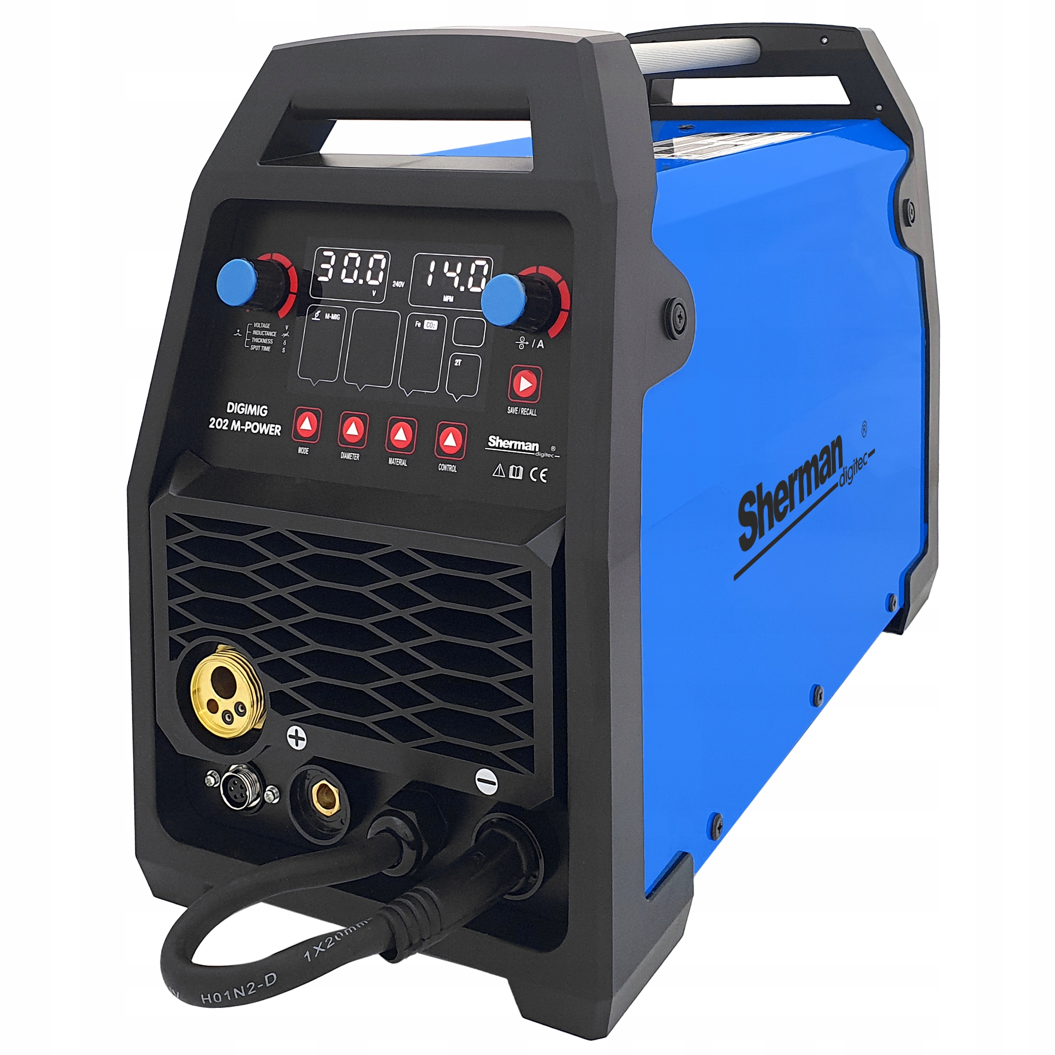 SPAWARKA migomat DIGIMIG 202 M-POWER SHERMAN MIG MMA TIG 200A 230V - obrazek 5