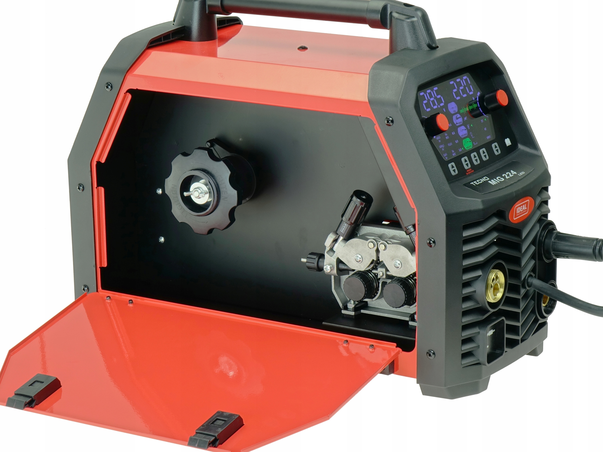 Spawarka MIGOMAT TECNO MIG 224 SYNERGIC LED 4x4 MMA FLUX TIG LIFT 230V 220A - obrazek 11