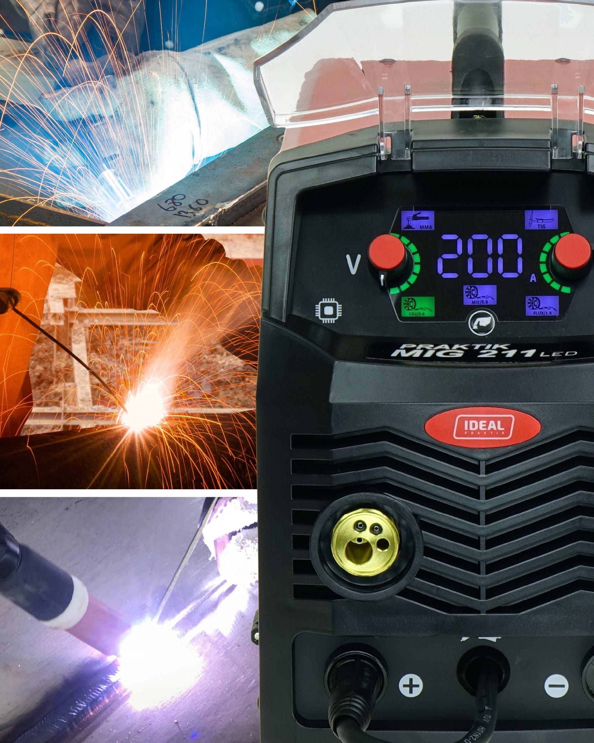 Spawarka MIGOMAT 3w1 Ideal Praktik MIG 211 Synergia LED MIG MMA TIG DC - obrazek 14