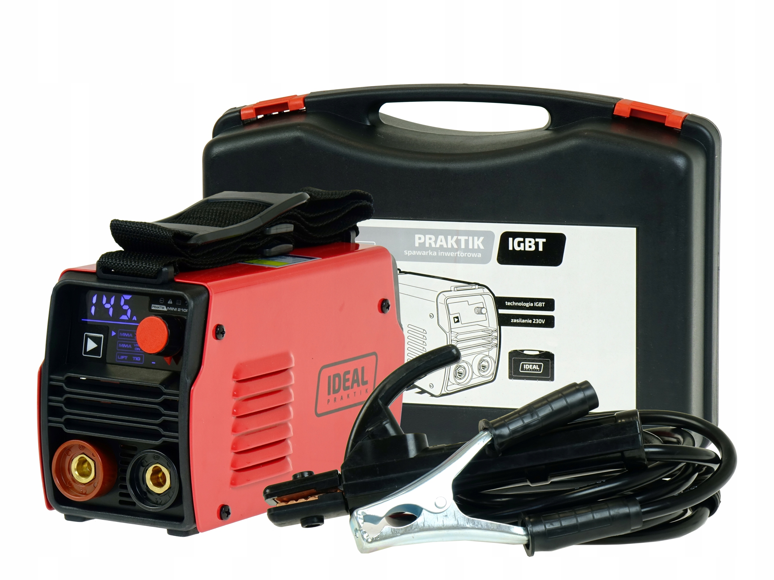Spawarka inwertorowa MMA elektrodowa IDEAL PRAKTIK MINI 2100 LED + walizka - obrazek 3