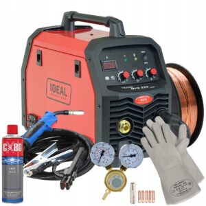 Spawarka migomat 2w1 TECNO MIG 220 DIGITAL 220A MIG MAG MMA 230V zestaw