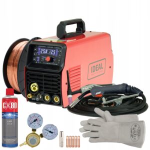 Spawarka MIGOMAT 3w1 Ideal Tecnomig 203 Synergia LCD MIG 200 Amper zestaw