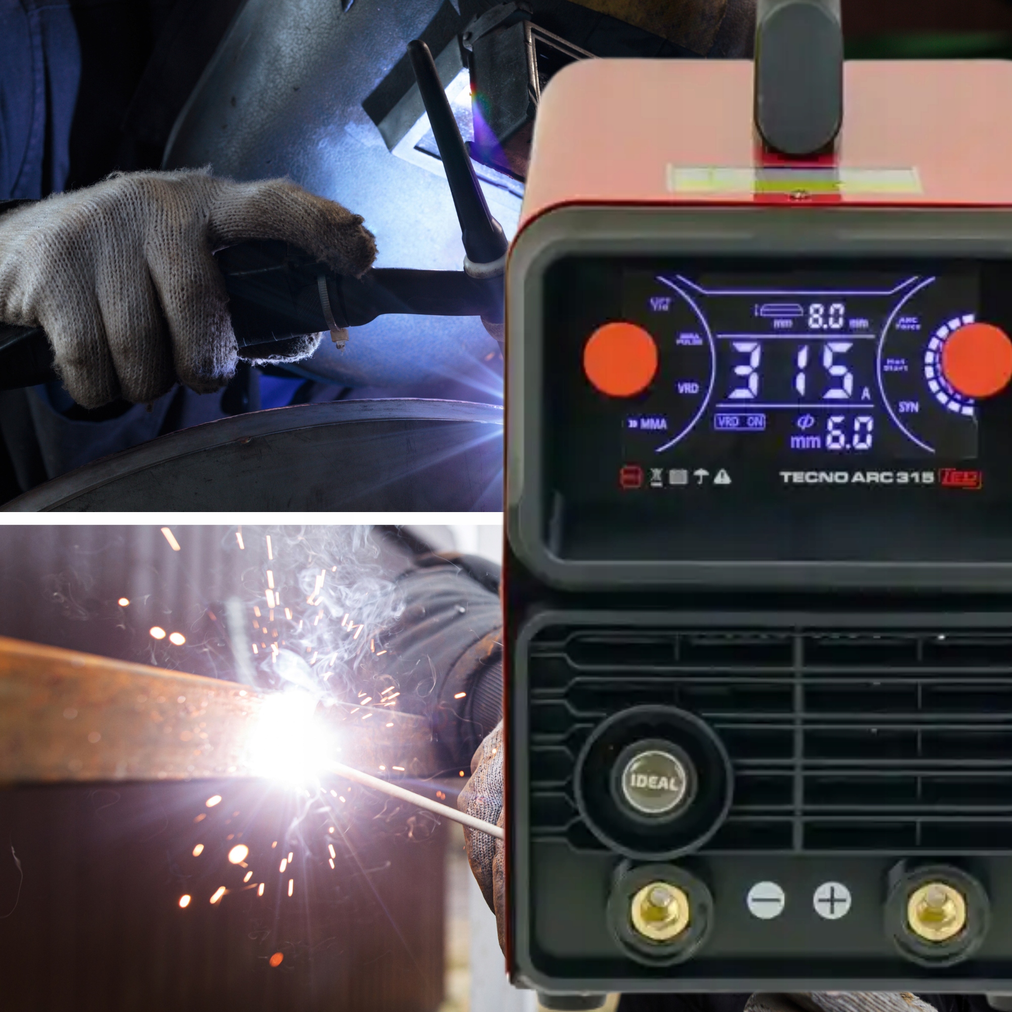 SPAWARKA INWENTOROWA MMA/TIG 315A 400V TECNO ARC 315 LED IDEAL - obrazek 9