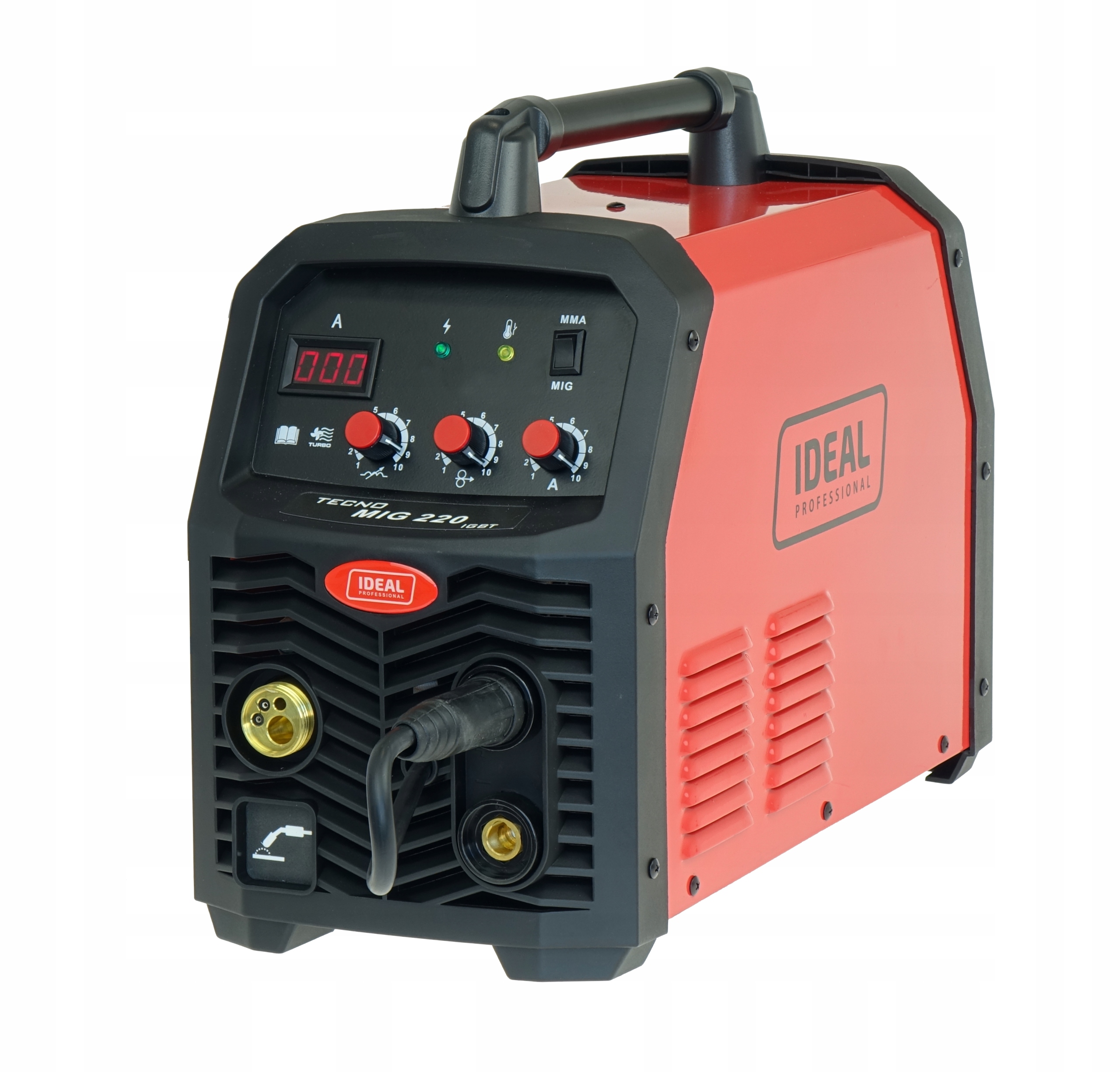 Spawarka migomat 2w1 TECNO MIG 220 DIGITAL 220A MIG MAG MMA 230V zestaw - obrazek 4