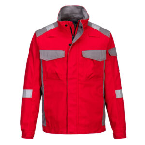 Bluza dwukolorowa Bizflame Ultra czerwona PORTWEST XL
