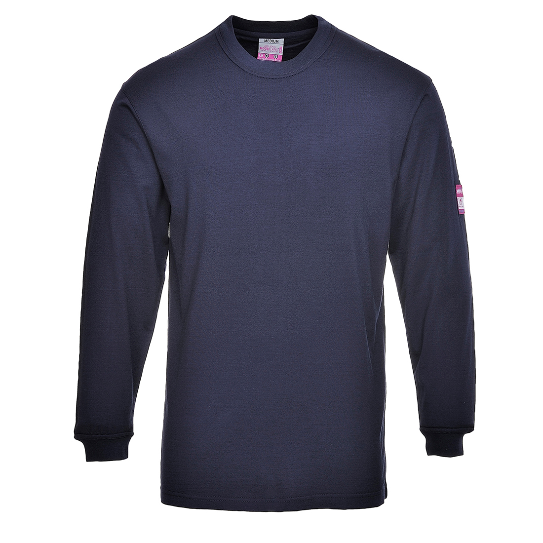 T-shirt z długimi rękawami trudnopalny granatowy PORTWEST XXL