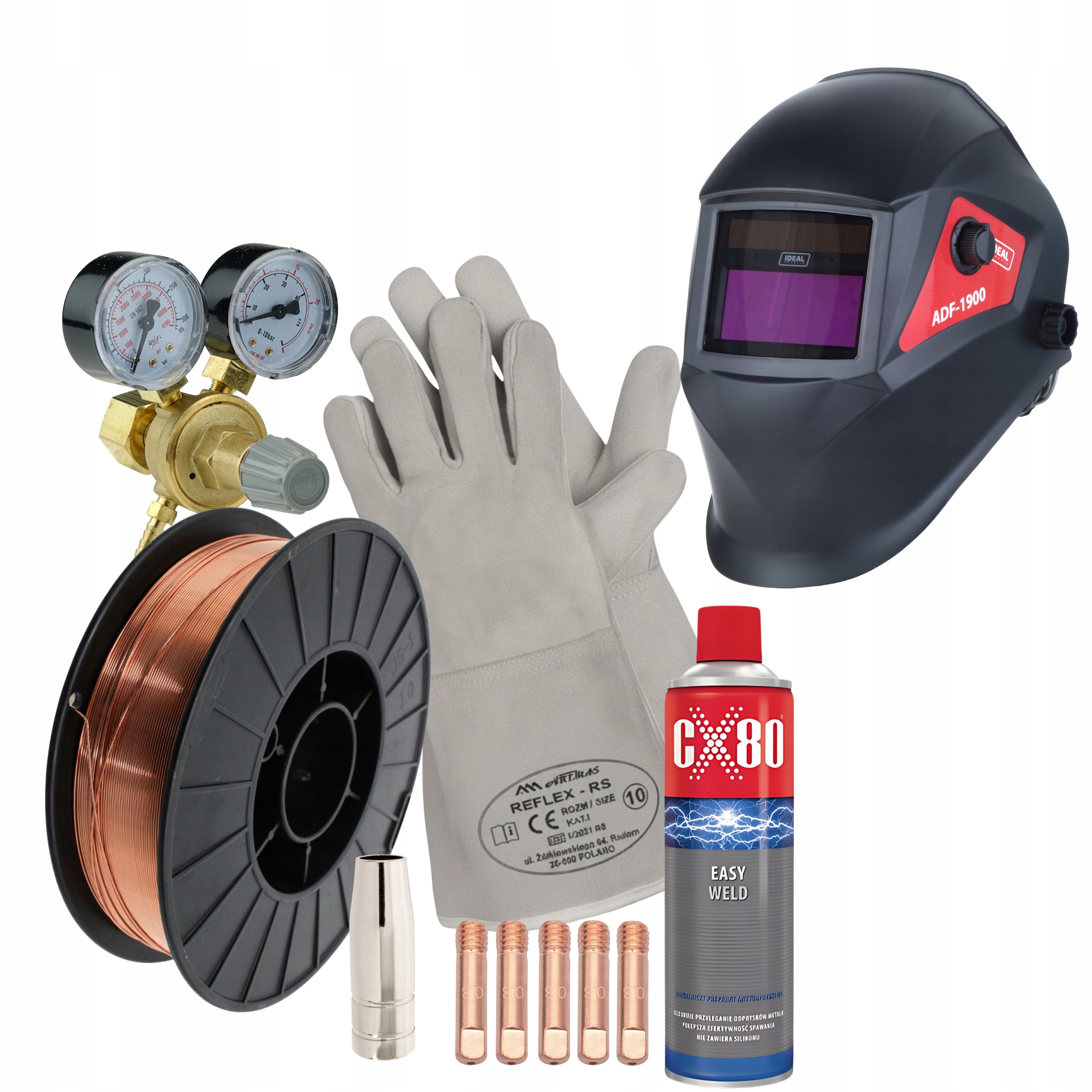Spawarka MIGOMAT 3w1 Ideal Praktik MIG 201 Synergia LED 200A MIG MMA TIG - obrazek 2