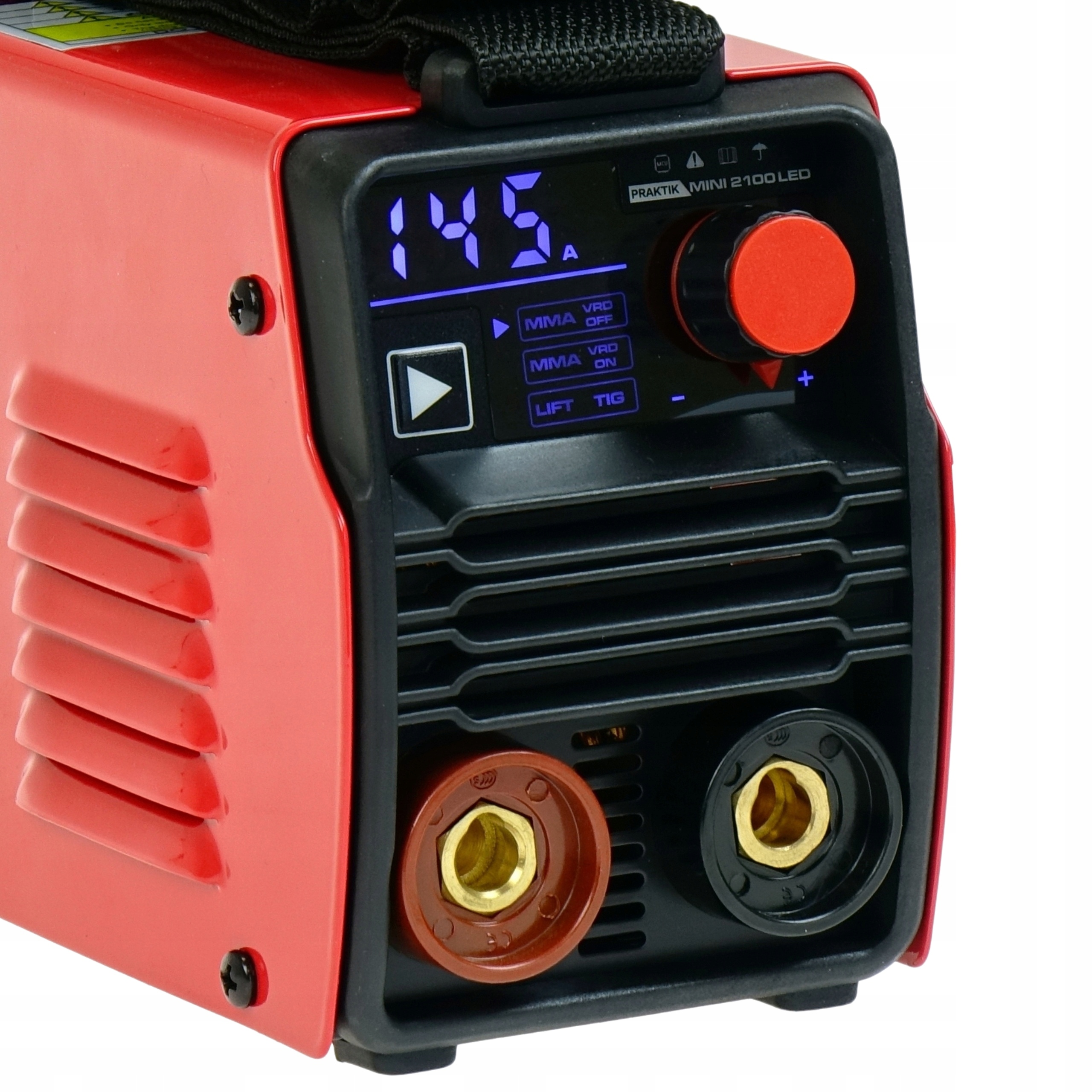 Spawarka inwertorowa MMA elektrodowa IDEAL PRAKTIK MINI 2100 LED + walizka - obrazek 7
