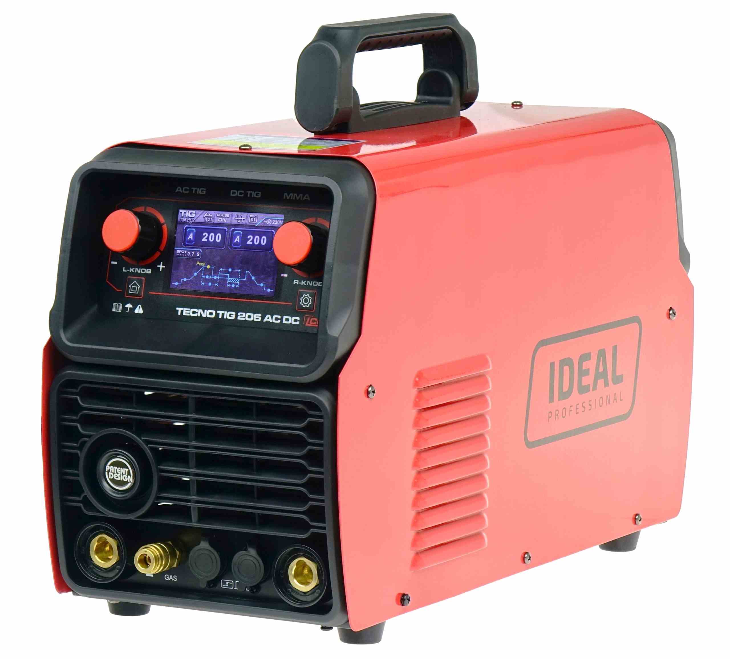 Spawarka INWERTOROWA TIG IDEAL TECNOTIG206 AC/DC PULSE LCD HF MMA 200A 230V - obrazek 2