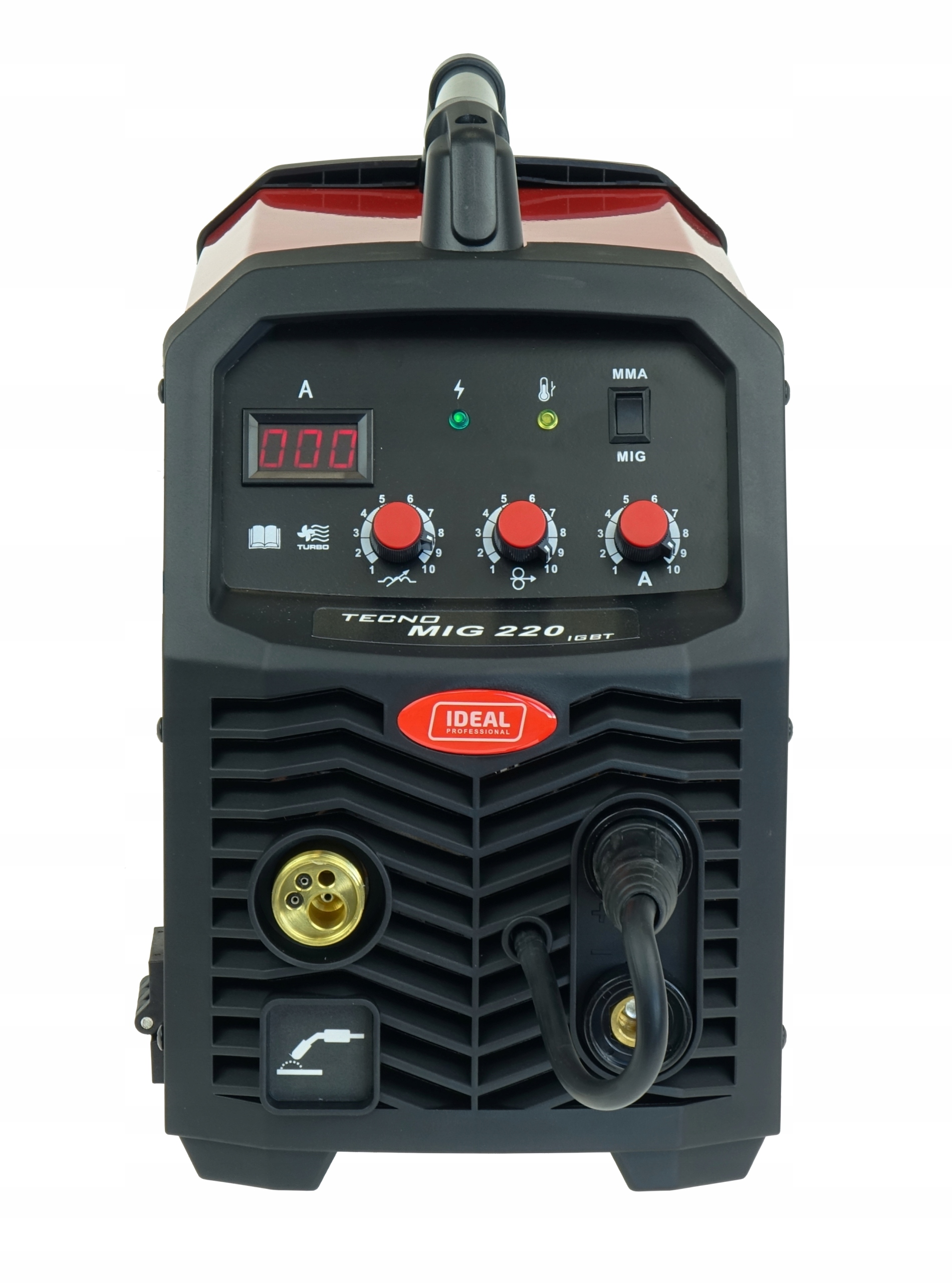 Spawarka inwertorowa TECNO MIG 220 MIG MAG MMA 230V zestaw + przyłbica - obrazek 11