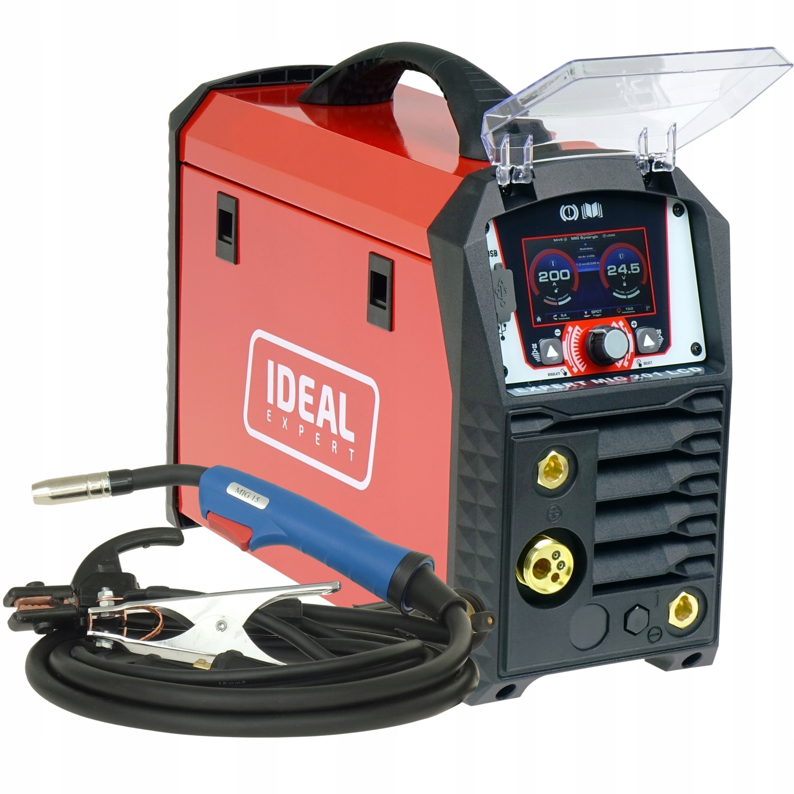 Spawarka MIGOMAT IDEAL Expert MIG 201 LCD Synergia MAG MMA TIG 200A 230V - obrazek 2